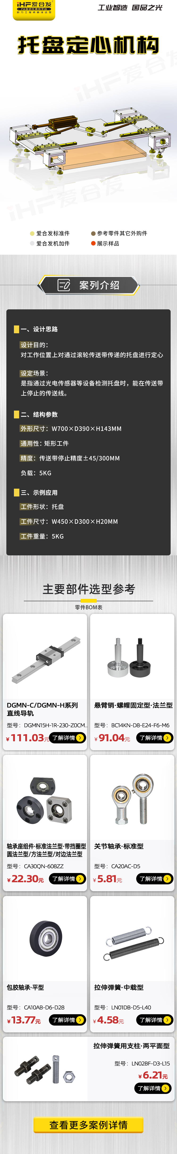 愛合發(fā)：案例介紹，托盤定心機構(gòu)！